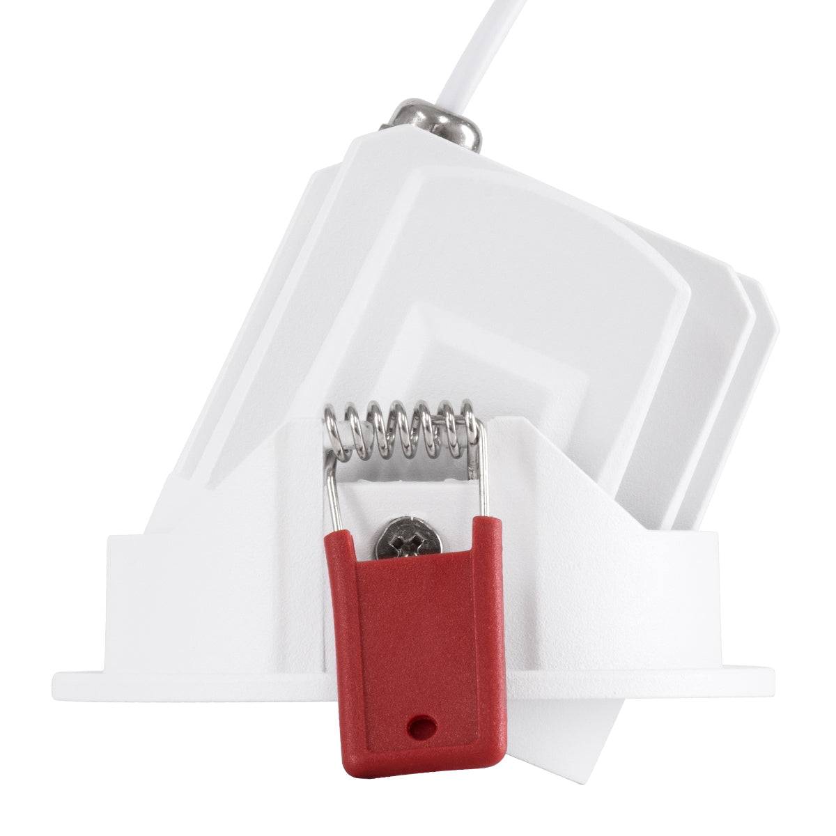 GloboStar® LEO-R 60283 Χωνευτό LED Spot Downlight TrimLess Φ8.5cm 10W 1250lm 38° AC 220-240V IP20 Φ8.5 x Υ6.6cm - Στρόγγυλο - Κινούμενο - Λευκό με Μαύρο Κάτοπτρο & Anti-Glare HoneyComb - Θερμό Λευκό 2700K - Bridgelux COB - 5 Years Warranty - ledmania.gr