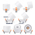 GloboStar® OMEGA-R 60295 Χωνευτό LED Spot Downlight TrimLess Φ10cm 12W 1500lm 36° AC 220-240V IP20 Φ10 x Υ8.2cm - Στρόγγυλο - Λευκό - Θερμό Λευκό 2700K - Bridgelux COB - 5 Years Warranty - ledmania.gr