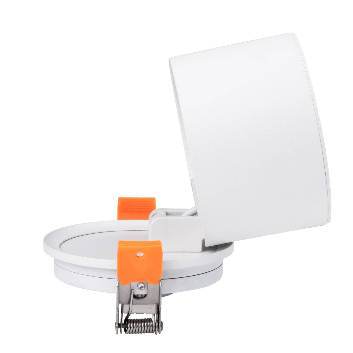 GloboStar® OMEGA-R 60295 Χωνευτό LED Spot Downlight TrimLess Φ10cm 12W 1500lm 36° AC 220-240V IP20 Φ10 x Υ8.2cm - Στρόγγυλο - Λευκό - Θερμό Λευκό 2700K - Bridgelux COB - 5 Years Warranty - ledmania.gr