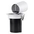 GloboStar® VIRGO-B 60310 Χωνευτό LED Spot Downlight TrimLess Φ13.5cm 20W 2600lm 36° AC 220-240V IP20 Φ13.5cm x Υ14cm - Στρόγγυλο - Λευκό με Μαύρο Κάτοπτρο - Φυσικό Λευκό 4500K - Bridgelux COB - 5 Years Warranty - ledmania.gr
