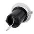 GloboStar® VIRGO-B 60310 Χωνευτό LED Spot Downlight TrimLess Φ13.5cm 20W 2600lm 36° AC 220-240V IP20 Φ13.5cm x Υ14cm - Στρόγγυλο - Λευκό με Μαύρο Κάτοπτρο - Φυσικό Λευκό 4500K - Bridgelux COB - 5 Years Warranty - ledmania.gr