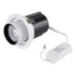 GloboStar® VIRGO-B 60310 Χωνευτό LED Spot Downlight TrimLess Φ13.5cm 20W 2600lm 36° AC 220-240V IP20 Φ13.5cm x Υ14cm - Στρόγγυλο - Λευκό με Μαύρο Κάτοπτρο - Φυσικό Λευκό 4500K - Bridgelux COB - 5 Years Warranty - ledmania.gr