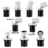 GloboStar® VIRGO-B 60310 Χωνευτό LED Spot Downlight TrimLess Φ13.5cm 20W 2600lm 36° AC 220-240V IP20 Φ13.5cm x Υ14cm - Στρόγγυλο - Λευκό με Μαύρο Κάτοπτρο - Φυσικό Λευκό 4500K - Bridgelux COB - 5 Years Warranty - ledmania.gr