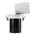 GloboStar® VIRGO-B 60310 Χωνευτό LED Spot Downlight TrimLess Φ13.5cm 20W 2600lm 36° AC 220-240V IP20 Φ13.5cm x Υ14cm - Στρόγγυλο - Λευκό με Μαύρο Κάτοπτρο - Φυσικό Λευκό 4500K - Bridgelux COB - 5 Years Warranty - ledmania.gr
