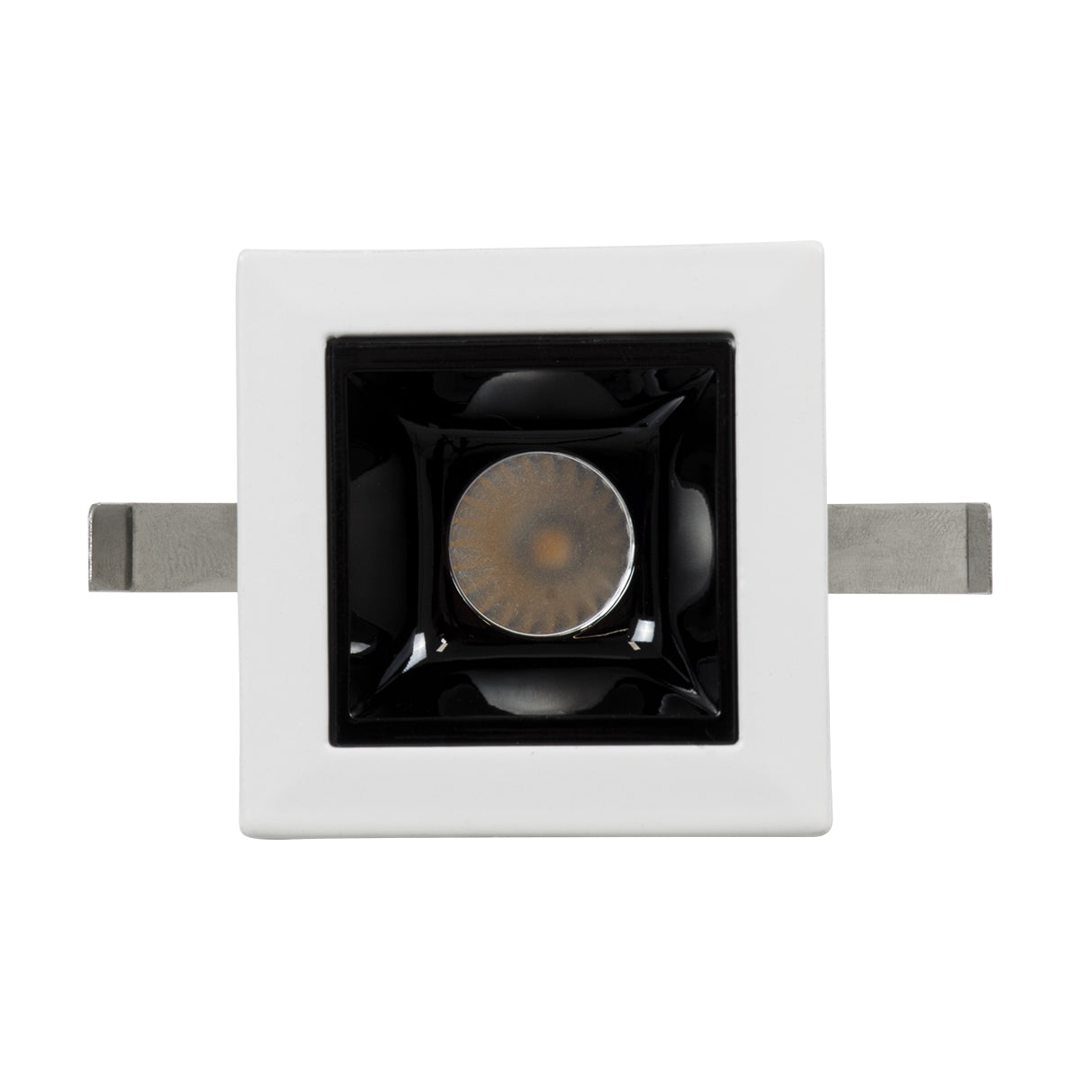 GloboStar® LUMINAR SUPERIOR 60315 Χωνευτό LED Spot Downlight TrimLess 2W 270lm 36° AC 220-240V IP20 Μ4.3 x Π4.3 x Υ4.5cm - Λευκό με Μαύρο Κάτοπτρο - Θερμό Λευκό 2700K - Bridgelux High Lumen Chip Gen2 - TÜV Certified Driver - 5 Years Warranty - ledmania.gr
