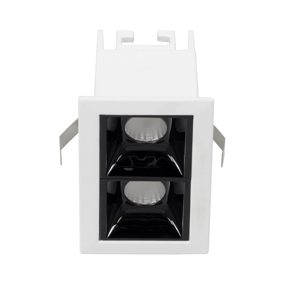 GloboStar® LUMINAR SUPERIOR 60317 Χωνευτό LED Spot Downlight TrimLess 4W 540lm 36° AC 220-240V IP20 Μ7.5 x Π4.3 x Υ4.5cm - Λευκό με Μαύρο Κάτοπτρο - Θερμό Λευκό 2700K - Bridgelux High Lumen COB Gen2 - TÜV Certified Driver - 5 Years Warranty - ledmania.gr
