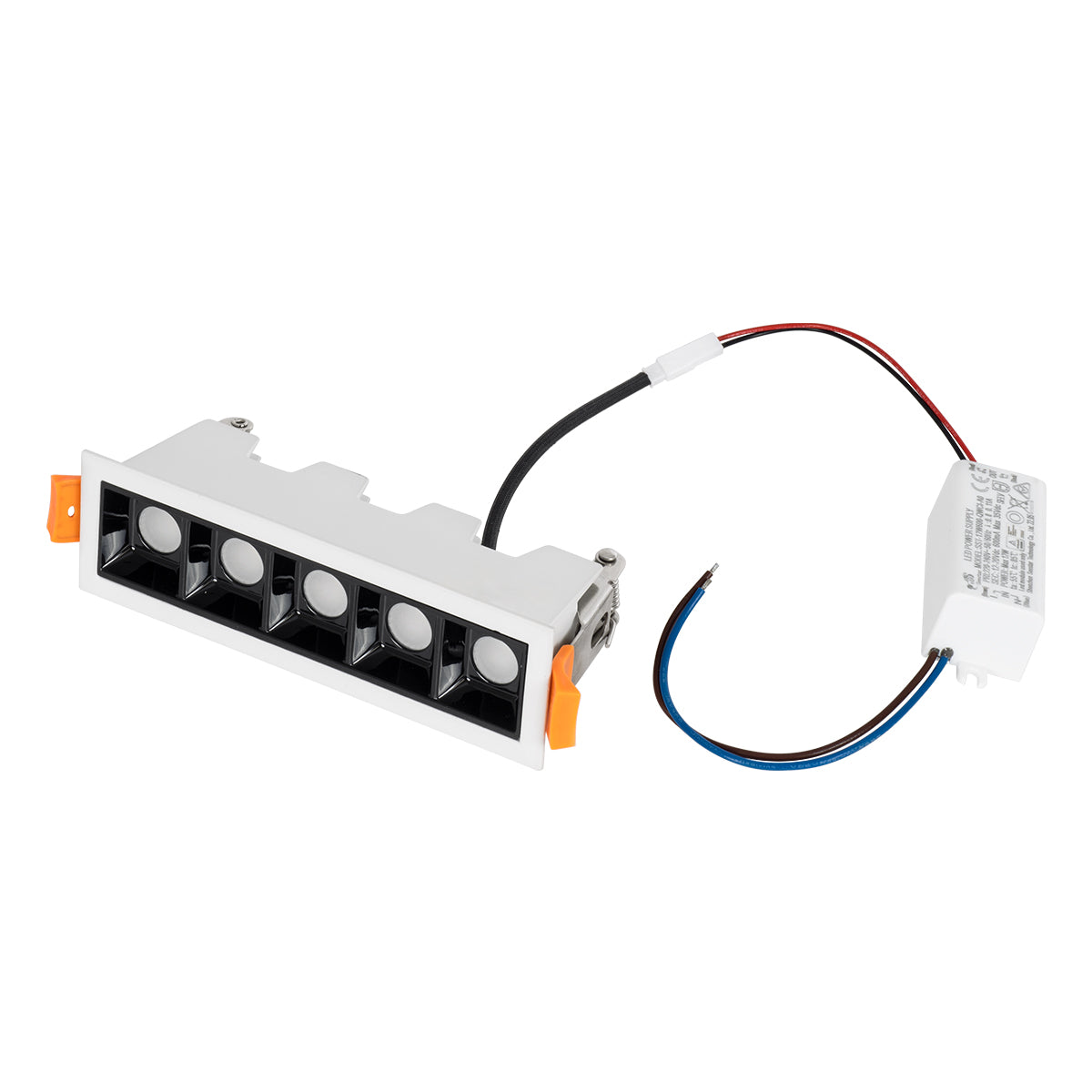 GloboStar® LUMINAR SUPERIOR 60319 Χωνευτό LED Spot Downlight TrimLess 10W 1350lm 36° AC 220-240V IP20 Μ14.8 x Π4.3 x Υ4.5cm - Λευκό με Μαύρο Κάτοπτρο - Θερμό Λευκό 2700K - Bridgelux High Lumen COB Gen2 - TÜV Certified Driver - 5 Years Warranty - ledmania.gr