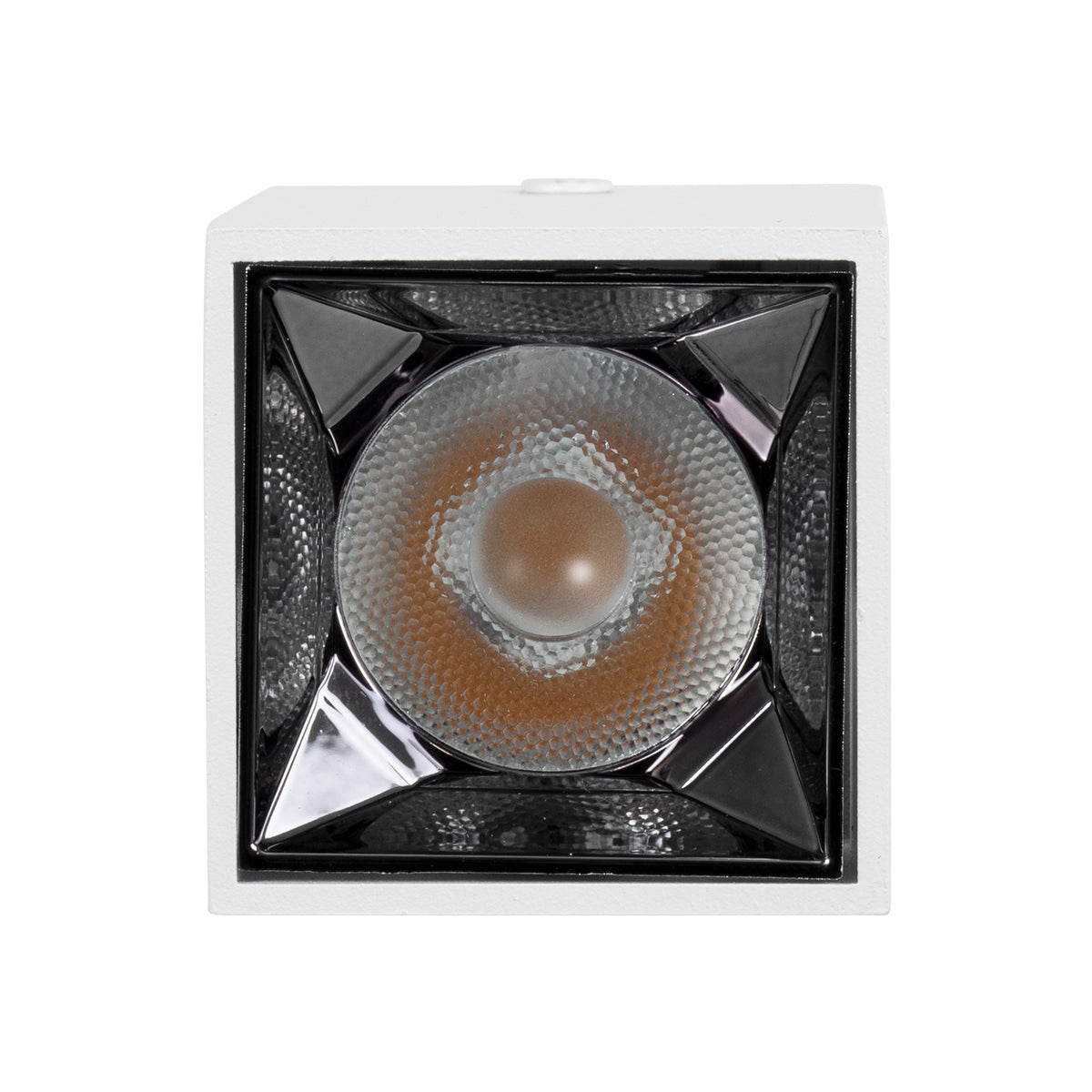 GloboStar® LUMINAR SUPERIOR 60323 Επιφανειακό LED Spot Downlight TrimLess 3W 405lm 36° AC 220-240V IP20 Μ4.2 x Π4.2 x Υ6.6cm - Λευκό με Κάτοπτρο Χρωμίου - Θερμό Λευκό 2700K - Bridgelux High Lumen Chip Gen2 - TÜV Certified Driver - 5 Years Warranty - ledmania.gr