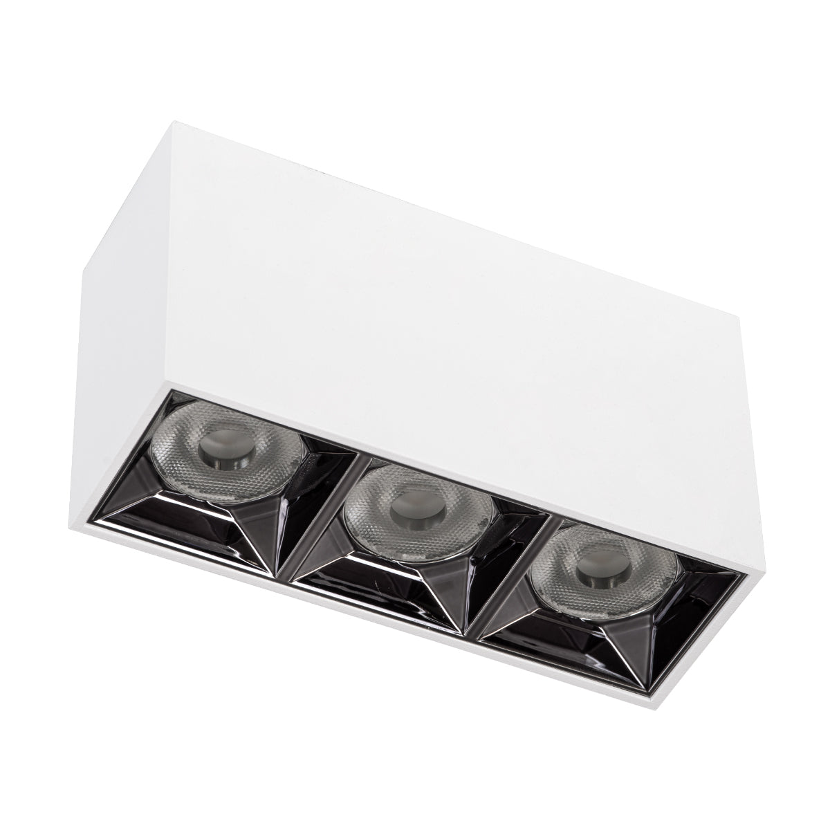 GloboStar® LUMINAR SUPERIOR 60327 Επιφανειακό LED Spot Downlight TrimLess 12W 1620lm 36° AC 220-240V IP20 Μ11.8 x Π4.2 x Υ6.6cm - Λευκό με Κάτοπτρο Χρωμίου - Θερμό Λευκό 2700K - Bridgelux High Lumen Chip Gen2 - TÜV Certified Driver - 5 Years Warranty - ledmania.gr