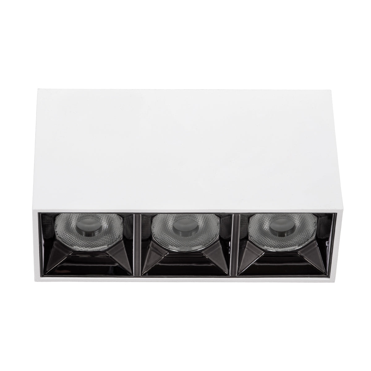 GloboStar® LUMINAR SUPERIOR 60327 Επιφανειακό LED Spot Downlight TrimLess 12W 1620lm 36° AC 220-240V IP20 Μ11.8 x Π4.2 x Υ6.6cm - Λευκό με Κάτοπτρο Χρωμίου - Θερμό Λευκό 2700K - Bridgelux High Lumen Chip Gen2 - TÜV Certified Driver - 5 Years Warranty - ledmania.gr