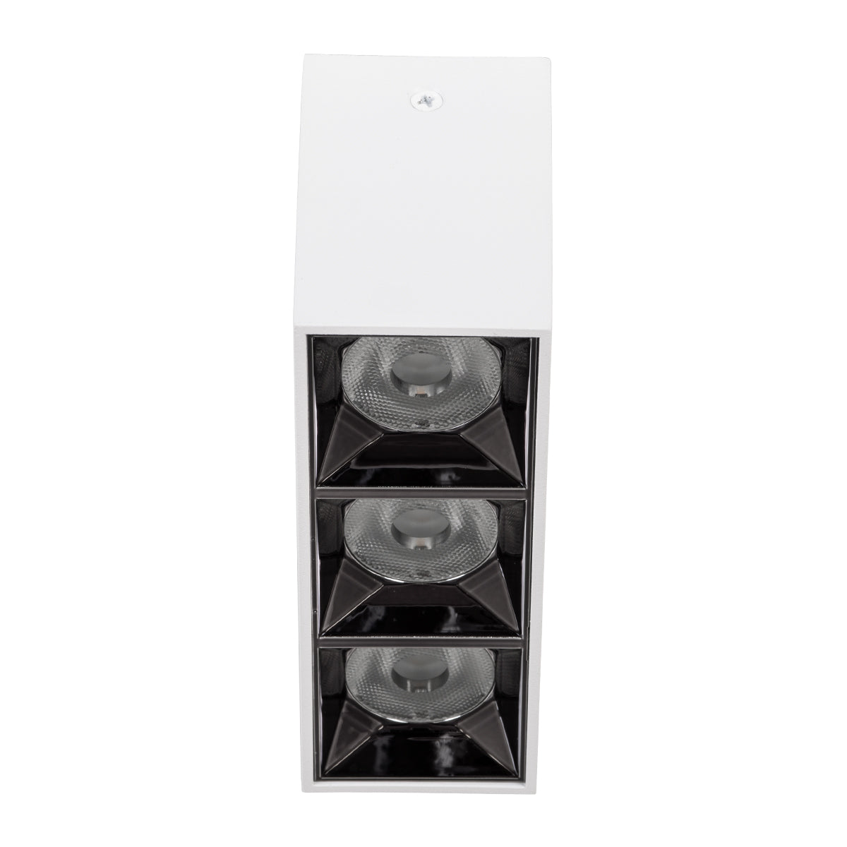 GloboStar® LUMINAR SUPERIOR 60327 Επιφανειακό LED Spot Downlight TrimLess 12W 1620lm 36° AC 220-240V IP20 Μ11.8 x Π4.2 x Υ6.6cm - Λευκό με Κάτοπτρο Χρωμίου - Θερμό Λευκό 2700K - Bridgelux High Lumen Chip Gen2 - TÜV Certified Driver - 5 Years Warranty - ledmania.gr