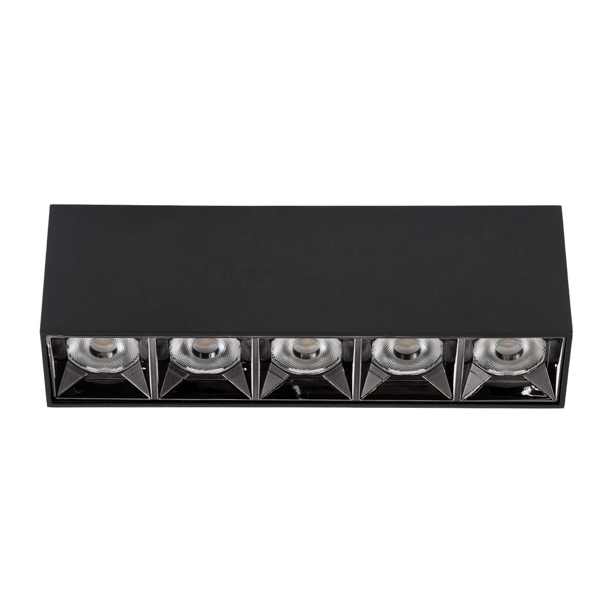 GloboStar® LUMINAR SUPERIOR 60329 Επιφανειακό LED Spot Downlight TrimLess 20W 2700lm 36° AC 220-240V IP20 Μ19.5 x Π4.2 x Υ6.6cm - Μαύρο με Κάτοπτρο Χρωμίου - Θερμό Λευκό 2700K - Bridgelux High Lumen Chip Gen2 - TÜV Certified Driver - 5 Years Warranty - ledmania.gr