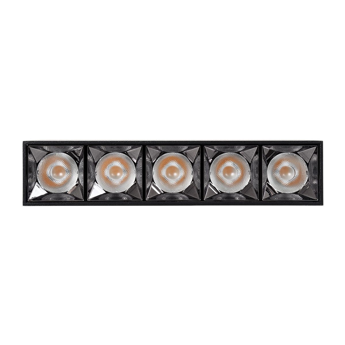 GloboStar® LUMINAR SUPERIOR 60329 Επιφανειακό LED Spot Downlight TrimLess 20W 2700lm 36° AC 220-240V IP20 Μ19.5 x Π4.2 x Υ6.6cm - Μαύρο με Κάτοπτρο Χρωμίου - Θερμό Λευκό 2700K - Bridgelux High Lumen Chip Gen2 - TÜV Certified Driver - 5 Years Warranty - ledmania.gr