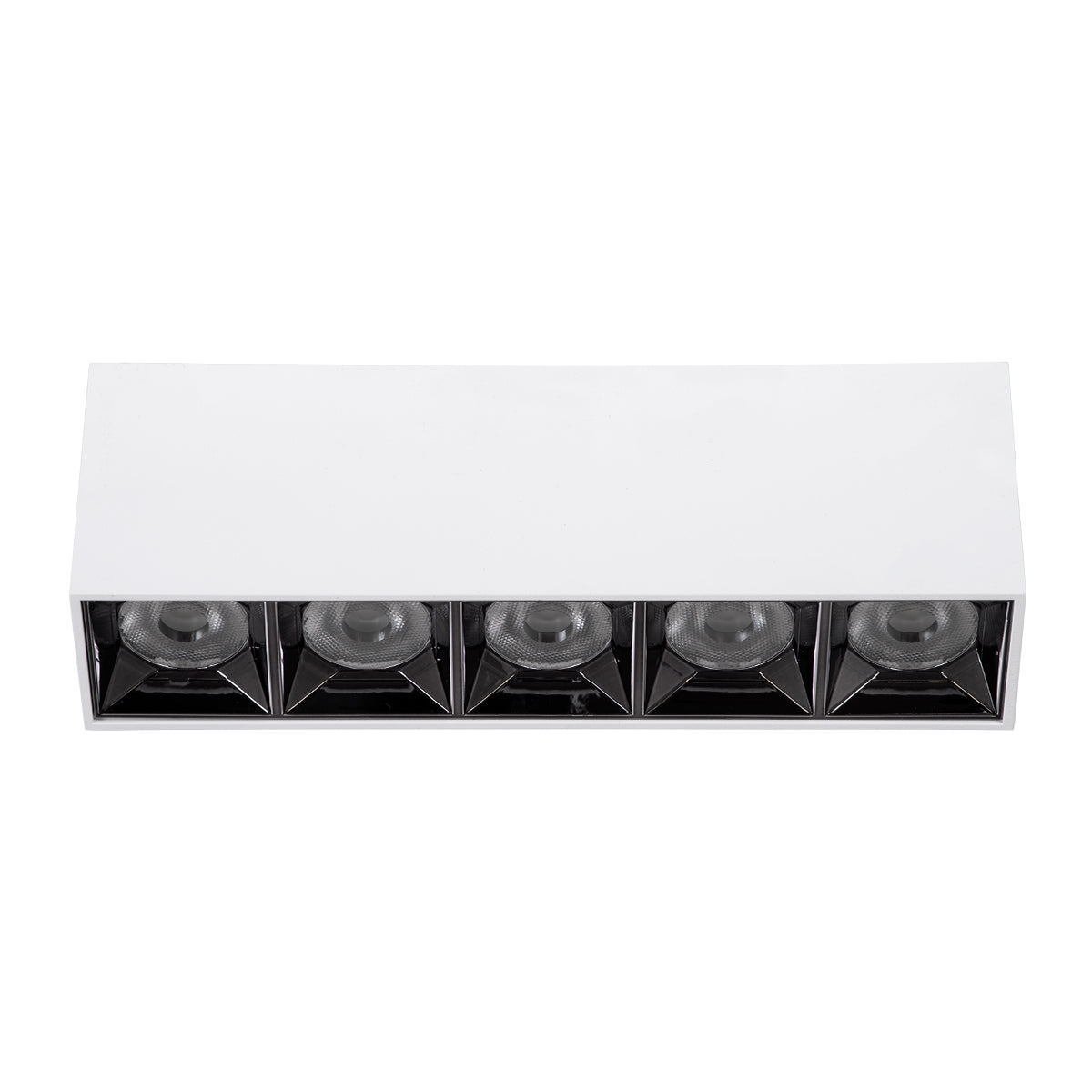 GloboStar® LUMINAR SUPERIOR 60331 Επιφανειακό LED Spot Downlight TrimLess 20W 2700lm 36° AC 220-240V IP20 Μ19.5 x Π4.2 x Υ6.6cm - Λευκό με Κάτοπτρο Χρωμίου - Θερμό Λευκό 2700K - Bridgelux High Lumen Chip Gen2 - TÜV Certified Driver - 5 Years Warranty - ledmania.gr