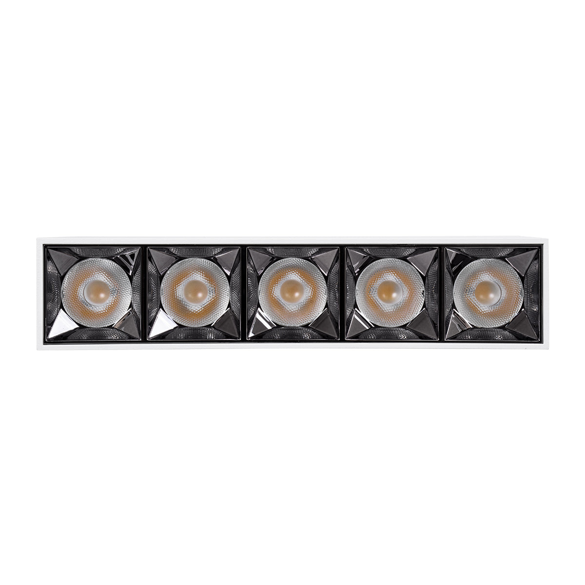 GloboStar® LUMINAR SUPERIOR 60331 Επιφανειακό LED Spot Downlight TrimLess 20W 2700lm 36° AC 220-240V IP20 Μ19.5 x Π4.2 x Υ6.6cm - Λευκό με Κάτοπτρο Χρωμίου - Θερμό Λευκό 2700K - Bridgelux High Lumen Chip Gen2 - TÜV Certified Driver - 5 Years Warranty - ledmania.gr