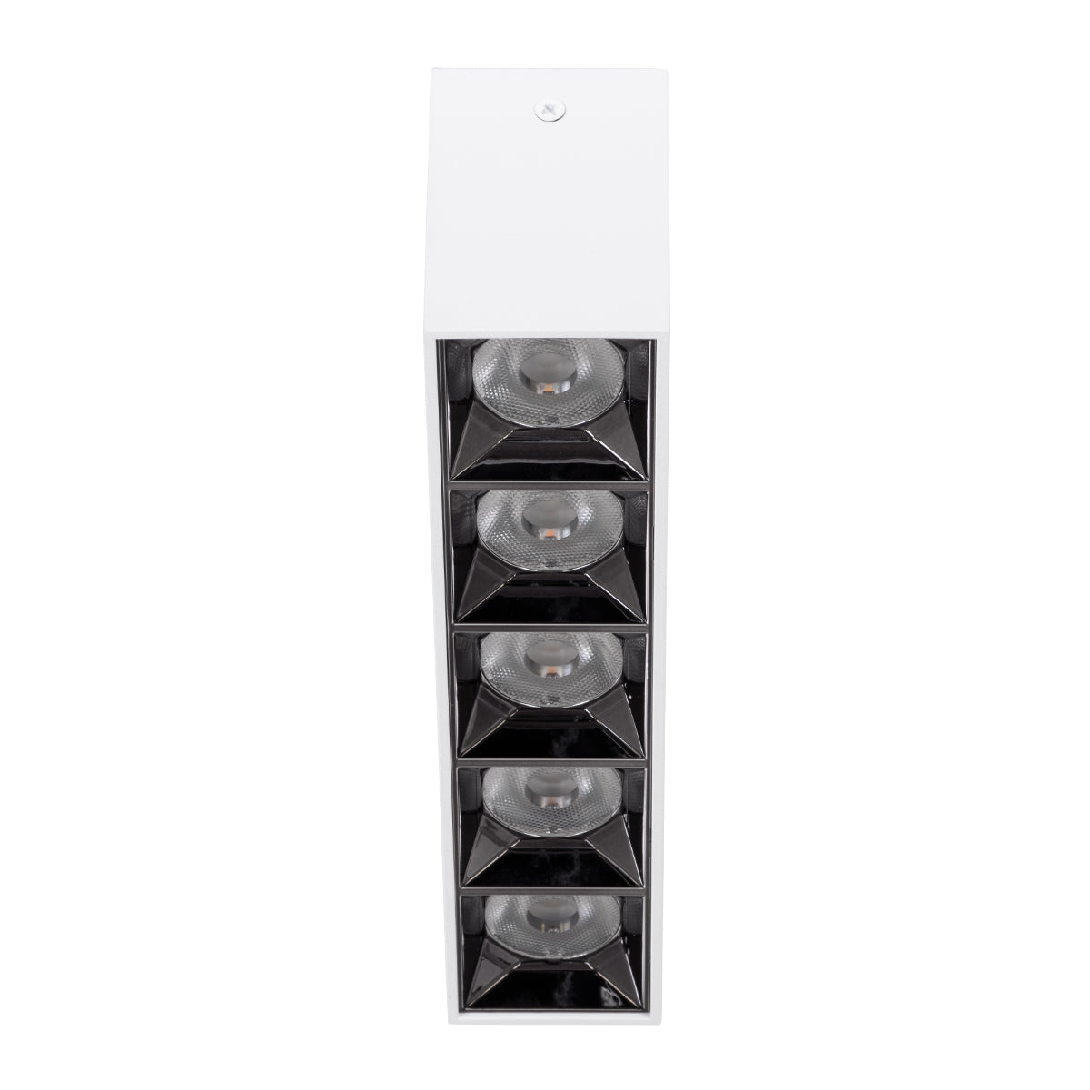 GloboStar® LUMINAR SUPERIOR 60331 Επιφανειακό LED Spot Downlight TrimLess 20W 2700lm 36° AC 220-240V IP20 Μ19.5 x Π4.2 x Υ6.6cm - Λευκό με Κάτοπτρο Χρωμίου - Θερμό Λευκό 2700K - Bridgelux High Lumen Chip Gen2 - TÜV Certified Driver - 5 Years Warranty - ledmania.gr