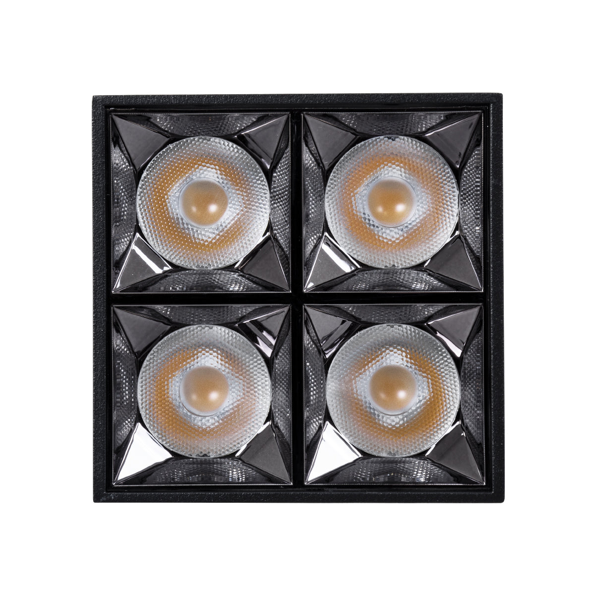 GloboStar® LUMINAR SUPERIOR 60332 Επιφανειακό LED Spot Downlight TrimLess 14W 1960lm 36° AC 220-240V IP20 Μ8.2 x Π8.2 x Υ6.6cm - Μαύρο με Κάτοπτρο Χρωμίου - Φυσικό Λευκό 4500K - Bridgelux High Lumen Chip Gen2 - TÜV Certified Driver - 5 Years Warranty - ledmania.gr