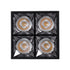 GloboStar® LUMINAR SUPERIOR 60332 Επιφανειακό LED Spot Downlight TrimLess 14W 1960lm 36° AC 220-240V IP20 Μ8.2 x Π8.2 x Υ6.6cm - Μαύρο με Κάτοπτρο Χρωμίου - Φυσικό Λευκό 4500K - Bridgelux High Lumen Chip Gen2 - TÜV Certified Driver - 5 Years Warranty - ledmania.gr