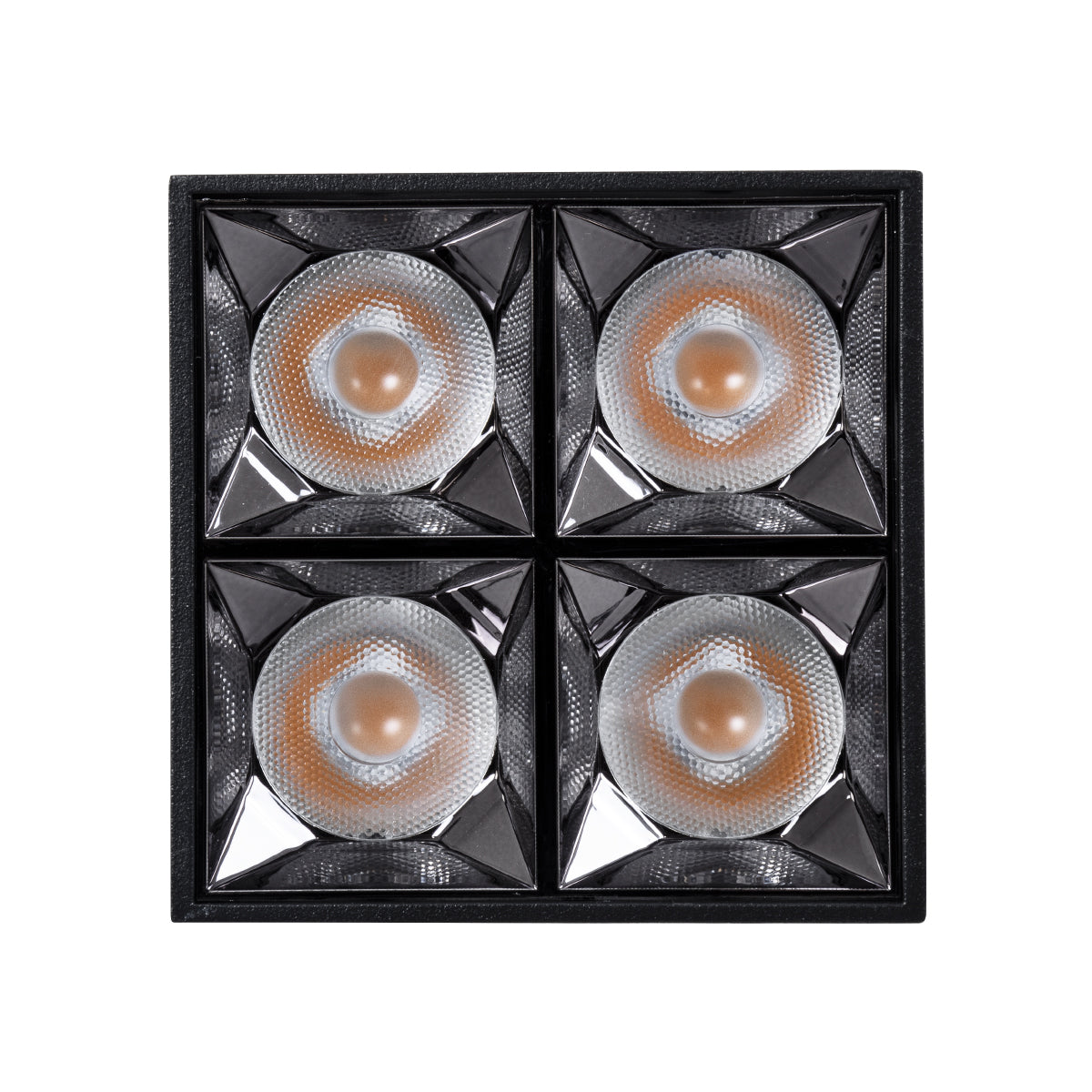 GloboStar® LUMINAR SUPERIOR 60333 Επιφανειακό LED Spot Downlight TrimLess 14W 1890lm 36° AC 220-240V IP20 Μ8.2 x Π8.2 x Υ6.6cm - Μαύρο με Κάτοπτρο Χρωμίου - Θερμό Λευκό 2700K - Bridgelux High Lumen Chip Gen2 - TÜV Certified Driver - 5 Years Warranty - ledmania.gr