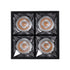 GloboStar® LUMINAR SUPERIOR 60333 Επιφανειακό LED Spot Downlight TrimLess 14W 1890lm 36° AC 220-240V IP20 Μ8.2 x Π8.2 x Υ6.6cm - Μαύρο με Κάτοπτρο Χρωμίου - Θερμό Λευκό 2700K - Bridgelux High Lumen Chip Gen2 - TÜV Certified Driver - 5 Years Warranty - ledmania.gr