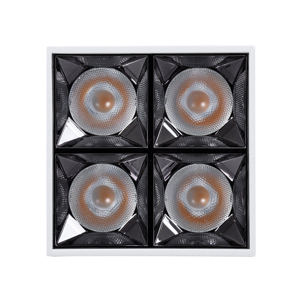 GloboStar® LUMINAR SUPERIOR 60335 Επιφανειακό LED Spot Downlight TrimLess 14W 1890lm 36° AC 220-240V IP20 Μ8.2 x Π8.2 x Υ6.6cm - Λευκό με Κάτοπτρο Χρωμίου - Θερμό Λευκό 2700K - Bridgelux High Lumen Chip Gen2 - TÜV Certified Driver - 5 Years Warranty - ledmania.gr