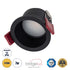 GloboStar® IP 60343 Χωνευτό LED Spot Downlight TrimLess Μπάνιου & WC Φ6.6cm 7W 700lm 45° AC 220-240V IP44 Φ6.6 x Υ5.3cm - Στρόγγυλο - Μαύρο - Θερμό Λευκό 2700K - Bridgelux COB - TÜV Certified Driver - ledmania.gr