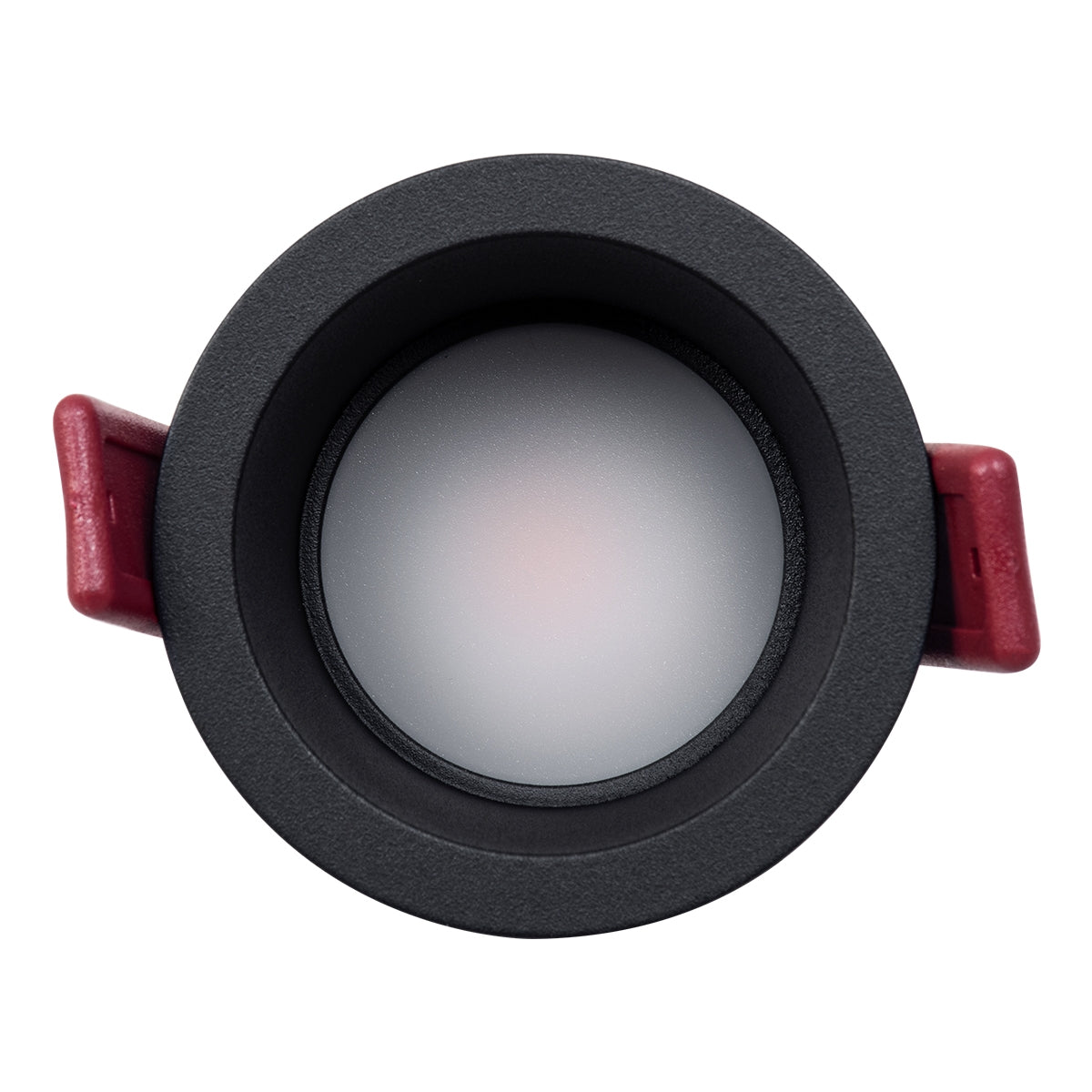 GloboStar® IP 60343 Χωνευτό LED Spot Downlight TrimLess Μπάνιου & WC Φ6.6cm 7W 700lm 45° AC 220-240V IP44 Φ6.6 x Υ5.3cm - Στρόγγυλο - Μαύρο - Θερμό Λευκό 2700K - Bridgelux COB - TÜV Certified Driver - ledmania.gr