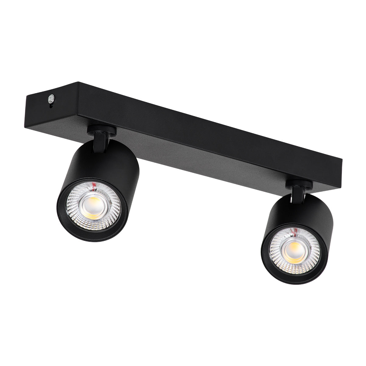 GloboStar® LEONARDO 60346 Μοντέρνο Φωτιστικό Οροφής Ράγα με Κινούμενα Σποτ LED Spot Downlight 20W 2400lm 60° AC 220-240V IP20 Μ32 x Π7 x Υ11.8cm - Μαύρο - Φυσικό Λευκό 4500K - Bridgelux COB - ledmania.gr