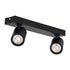 GloboStar® LEONARDO 60346 Μοντέρνο Φωτιστικό Οροφής Ράγα με Κινούμενα Σποτ LED Spot Downlight 20W 2400lm 60° AC 220-240V IP20 Μ32 x Π7 x Υ11.8cm - Μαύρο - Φυσικό Λευκό 4500K - Bridgelux COB - ledmania.gr