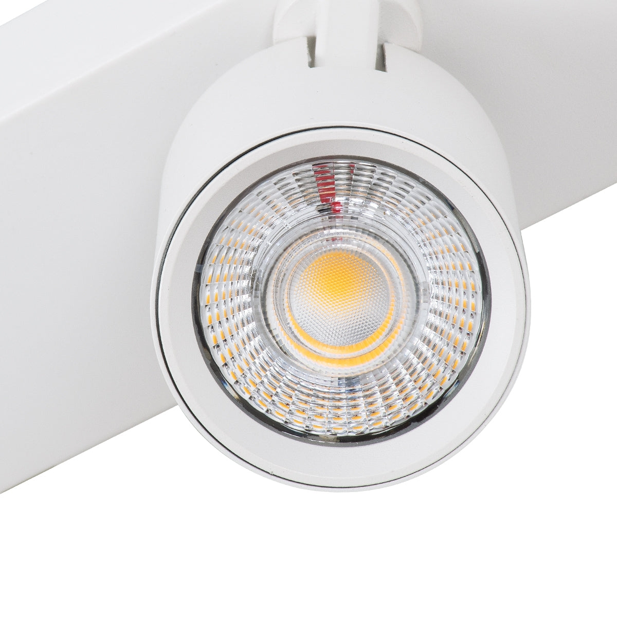 GloboStar® LEONARDO 60347 Μοντέρνο Φωτιστικό Οροφής Ράγα με Κινούμενα Σποτ LED Spot Downlight 20W 2400lm 60° AC 220-240V IP20 Μ32 x Π7 x Υ11.8cm - Λευκό - Φυσικό Λευκό 4500K - Bridgelux COB - ledmania.gr