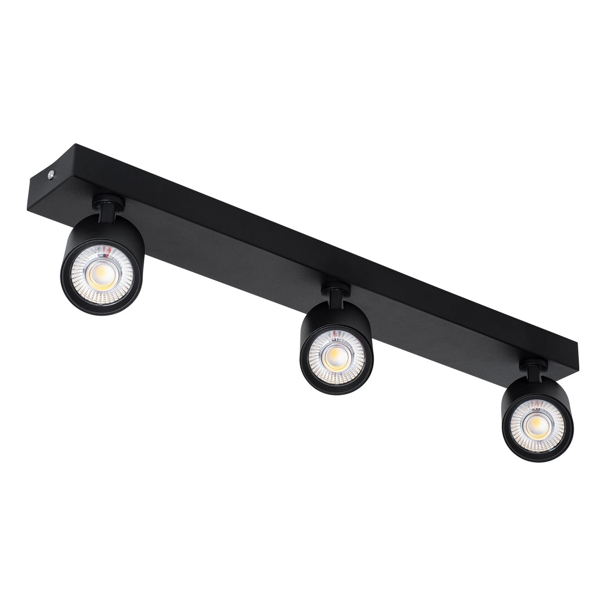 GloboStar® LEONARDO 60348 Μοντέρνο Φωτιστικό Οροφής Ράγα με Κινούμενα Σποτ LED Spot Downlight 30W 3600lm 60° AC 220-240V IP20 Μ52 x Π7 x Υ11.8cm - Μαύρο - Φυσικό Λευκό 4500K - Bridgelux COB - ledmania.gr
