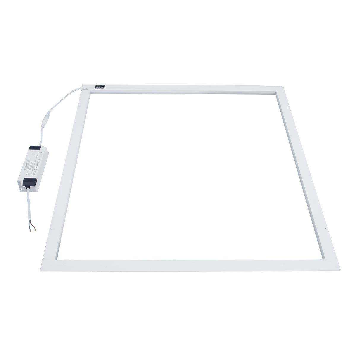 60368 Χωνευτό LED Panel Linear Frameless Super Slim 60x60cm 48W 5760lm 120° CRI≥85Ra AC 220-240V IP44 Μ60 x Π60 x Υ1.5cm - Ψυχρό Λευκό 6000K - ledmania.gr