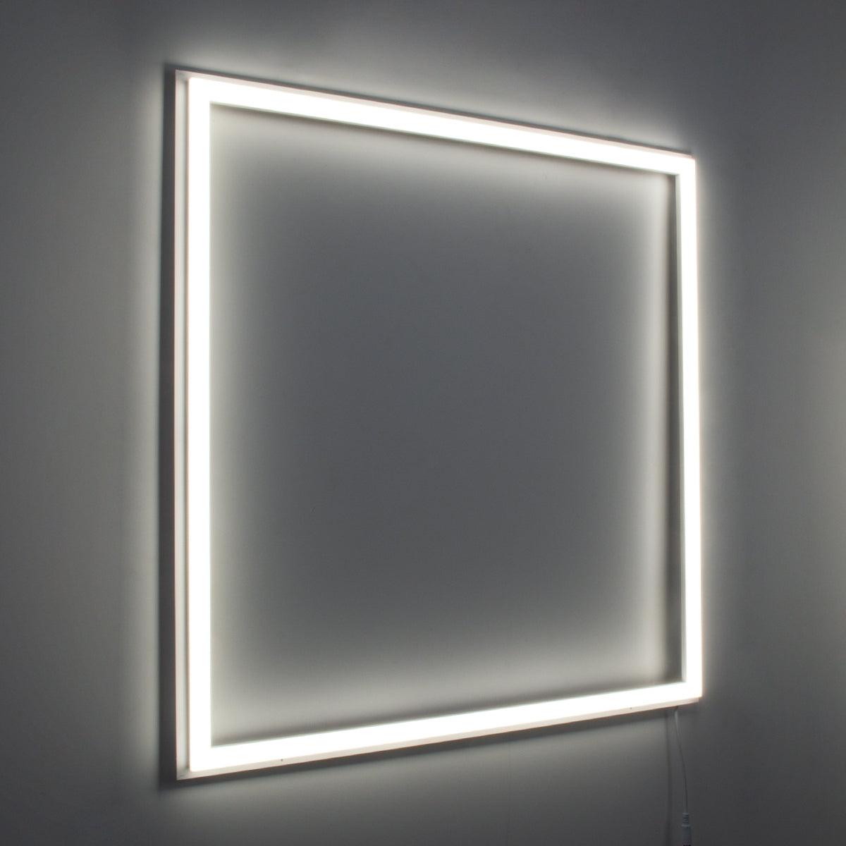 60369 Χωνευτό LED Panel Linear Frameless Super Slim 60x60cm 48W 5520lm 120° CRI≥85Ra AC 220-240V IP44 Μ60 x Π60 x Υ1.5cm - Φυσικό Λευκό 4500K - ledmania.gr