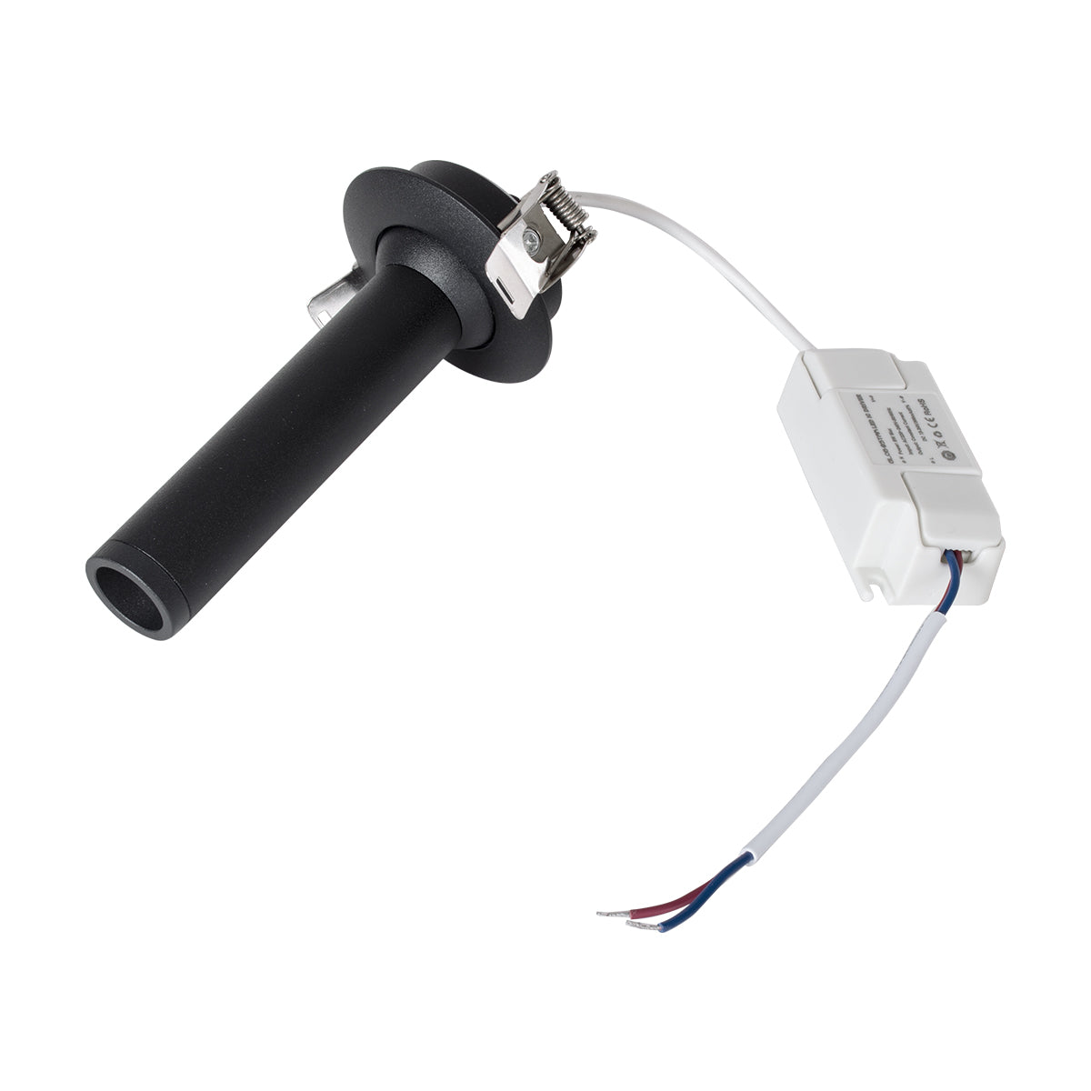 GloboStar® DALE 60371 Χωνευτό LED Κινούμενο Spot Downlight TrimLess Φ6.4cm 5W 500lm 36° AC 220-240V IP20 Φ6.4cm x Υ10cm - Στρόγγυλο - Μαύρο - Θερμό Λευκό 2700K - Bridgelux COB - TÜV Certified Driver - 5 Years Warranty - ledmania.gr