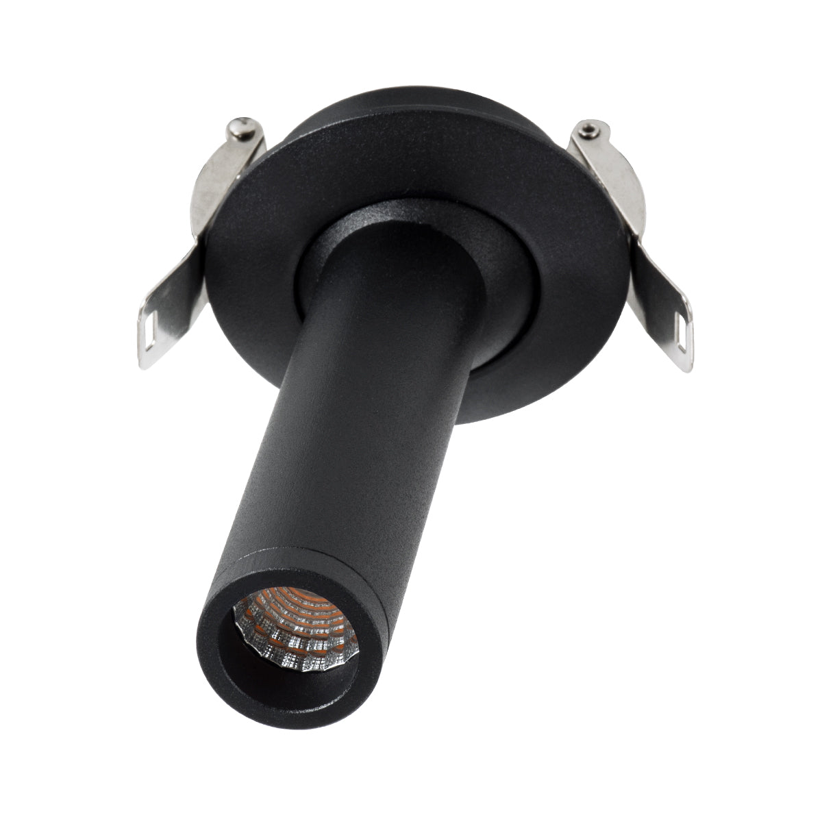 GloboStar® DALE 60371 Χωνευτό LED Κινούμενο Spot Downlight TrimLess Φ6.4cm 5W 500lm 36° AC 220-240V IP20 Φ6.4cm x Υ10cm - Στρόγγυλο - Μαύρο - Θερμό Λευκό 2700K - Bridgelux COB - TÜV Certified Driver - 5 Years Warranty - ledmania.gr
