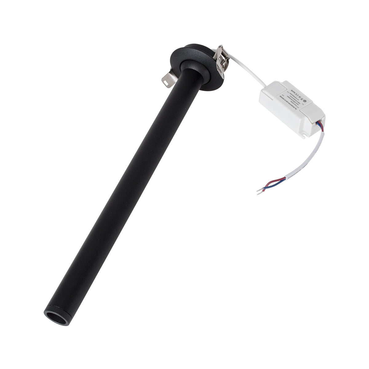 GloboStar® DALE 60373 Χωνευτό LED Κινούμενο Spot Downlight TrimLess Φ6.4cm 5W 500lm 36° AC 220-240V IP20 Φ6.4cm x Υ30cm - Στρόγγυλο - Μαύρο - Θερμό Λευκό 2700K - Bridgelux COB - TÜV Certified Driver - 5 Years Warranty - ledmania.gr