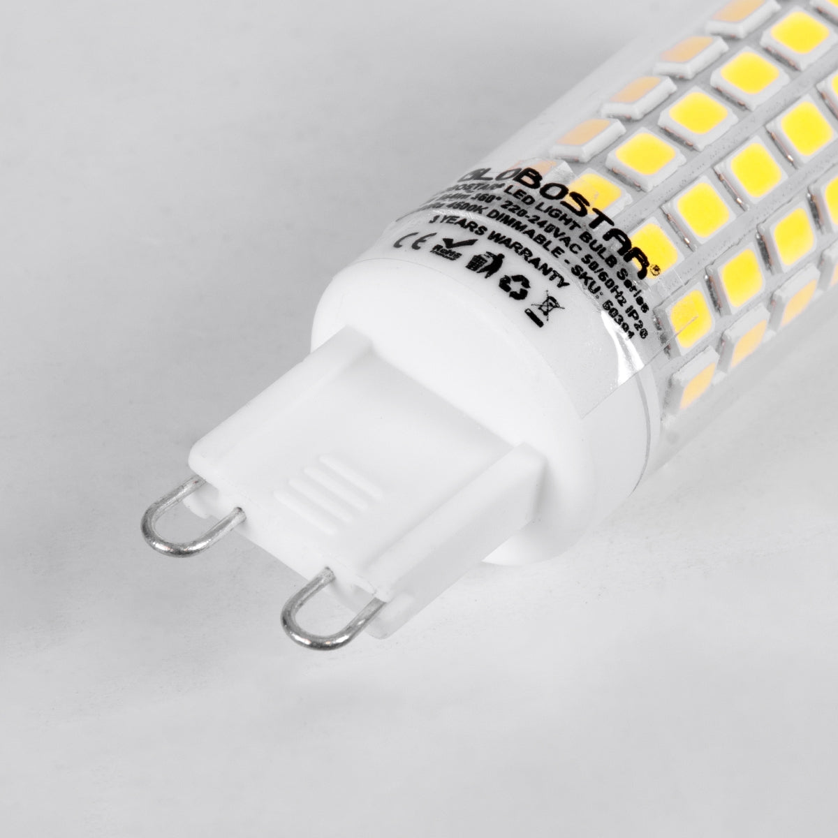 GloboStar® 60390 Λάμπα LED G9 4W 584lm 360° AC 220-240V IP20 Φ1.86 x Υ6.3cm Ψυχρό Λευκό 6000K Dimmable - ledmania.gr
