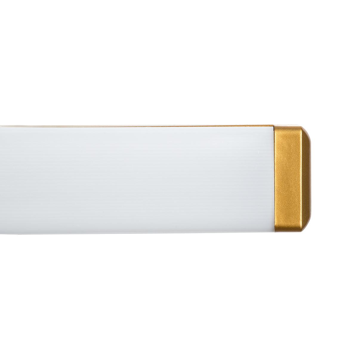 GloboStar® RENATA 60443 Μοντέρνο Φωτιστικό Τοίχου - Απλίκα Καθρέπτη Μπάνιου - Πίνακα LED 12W 1400lm 210° AC 220-240V IP44 Μ60 x Π4 x Υ5.5cm - Φυσικό Λευκό 4500K - Χάλκινο - 3 Years Warranty - ledmania.gr