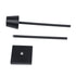 GloboStar® NEGA 60477 Μοντέρνο Επιδαπέδιο Φωτιστικό LED 2.2W 154lm 360° DC 5V Επαναφορτιζόμενο με Μπαταρία Li-ion 4000mAh - Διακόπτη Αφής - Θερμό Λευκό 2700K - Dimmable - D10 x H135cm - Μαύρο - ledmania.gr