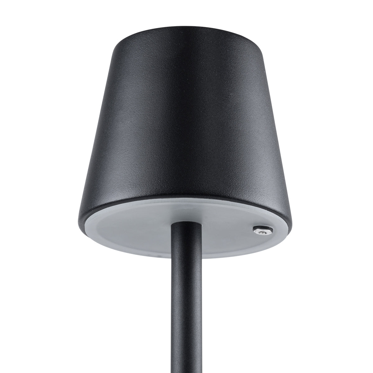 GloboStar® NEGA 60477 Μοντέρνο Επιδαπέδιο Φωτιστικό LED 2.2W 154lm 360° DC 5V Επαναφορτιζόμενο με Μπαταρία Li-ion 4000mAh - Διακόπτη Αφής - Θερμό Λευκό 2700K - Dimmable - D10 x H135cm - Μαύρο - ledmania.gr