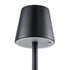 GloboStar® NEGA 60477 Μοντέρνο Επιδαπέδιο Φωτιστικό LED 2.2W 154lm 360° DC 5V Επαναφορτιζόμενο με Μπαταρία Li-ion 4000mAh - Διακόπτη Αφής - Θερμό Λευκό 2700K - Dimmable - D10 x H135cm - Μαύρο - ledmania.gr