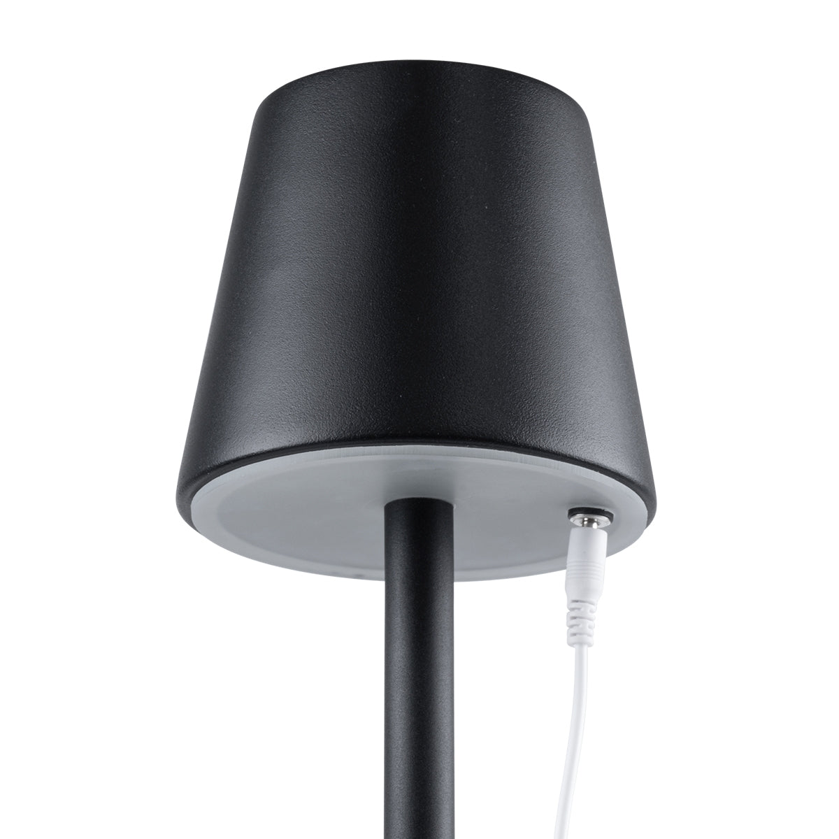 GloboStar® NEGA 60477 Μοντέρνο Επιδαπέδιο Φωτιστικό LED 2.2W 154lm 360° DC 5V Επαναφορτιζόμενο με Μπαταρία Li-ion 4000mAh - Διακόπτη Αφής - Θερμό Λευκό 2700K - Dimmable - D10 x H135cm - Μαύρο - ledmania.gr