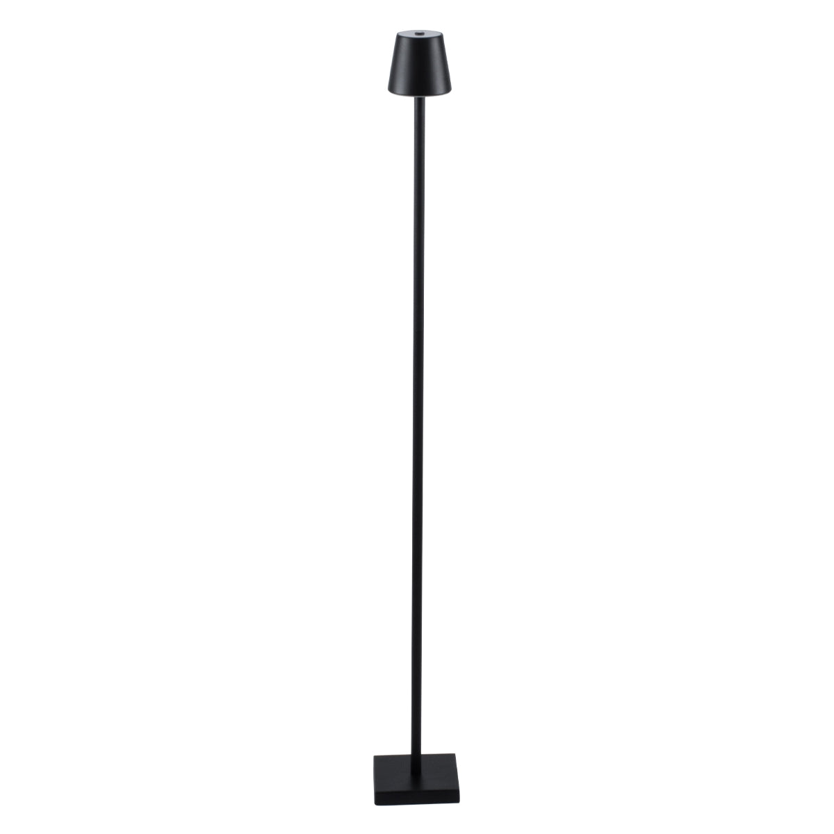 GloboStar® NEGA 60477 Μοντέρνο Επιδαπέδιο Φωτιστικό LED 2.2W 154lm 360° DC 5V Επαναφορτιζόμενο με Μπαταρία Li-ion 4000mAh - Διακόπτη Αφής - Θερμό Λευκό 2700K - Dimmable - D10 x H135cm - Μαύρο - ledmania.gr