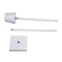 GloboStar® NEGA 60478 Μοντέρνο Επιδαπέδιο Φωτιστικό LED 2.2W 154lm 360° DC 5V Επαναφορτιζόμενο με Μπαταρία Li-ion 4000mAh - Διακόπτη Αφής - Θερμό Λευκό 2700K - Dimmable - D10 x H135cm - Λευκό - ledmania.gr