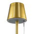 GloboStar® NEGA 60479 Μοντέρνο Επιδαπέδιο Φωτιστικό LED 2.2W 154lm 360° DC 5V Επαναφορτιζόμενο με Μπαταρία Li-ion 4000mAh - Διακόπτη Αφής - Θερμό Λευκό 2700K - Dimmable - D10 x H135cm - Χρυσό - ledmania.gr