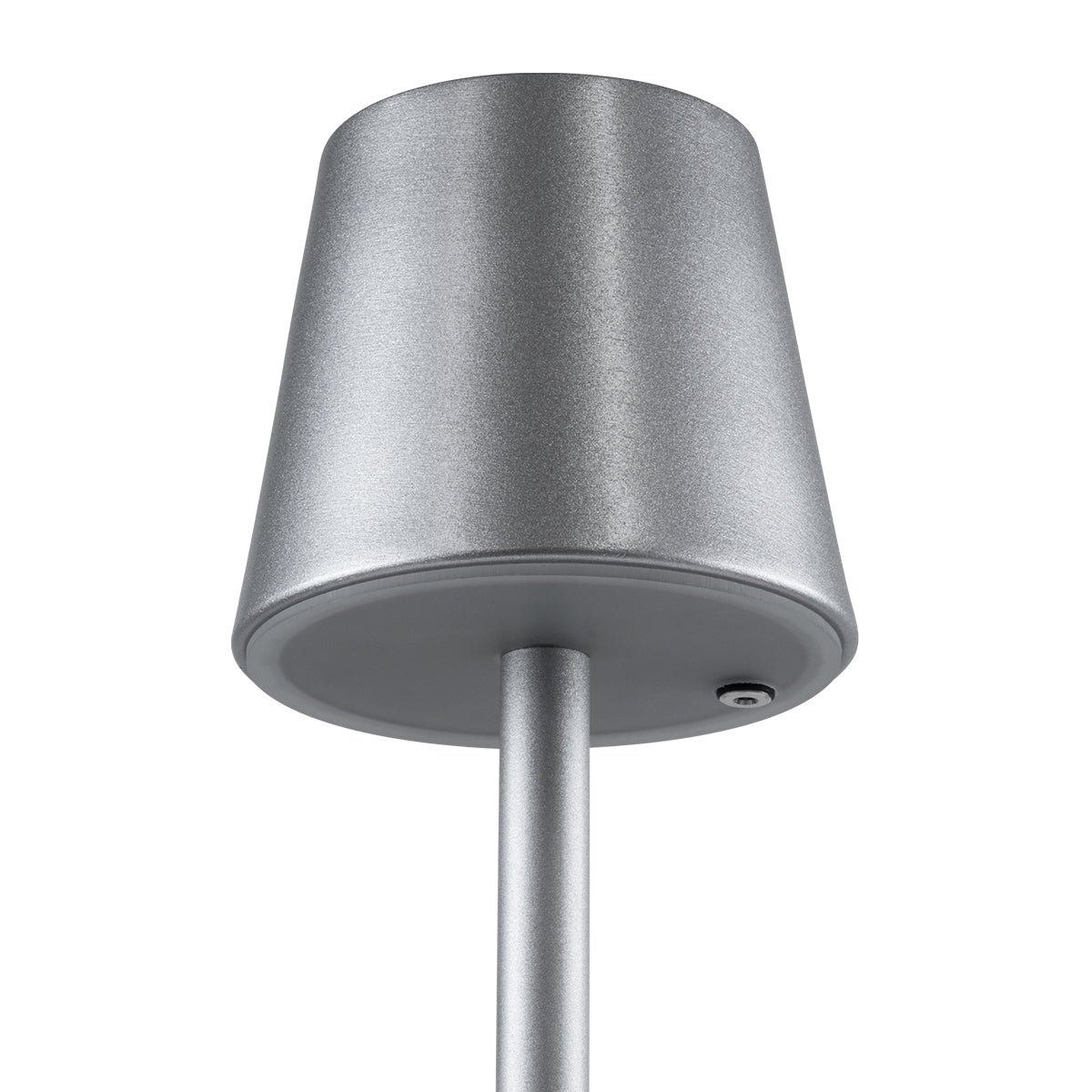 GloboStar® NEGA 60480 Μοντέρνο Επιδαπέδιο Φωτιστικό LED 2.2W 154lm 360° DC 5V Επαναφορτιζόμενο με Μπαταρία Li-ion 4000mAh - Διακόπτη Αφής - Θερμό Λευκό 2700K - Dimmable - D10 x H135cm - Ασημί - ledmania.gr