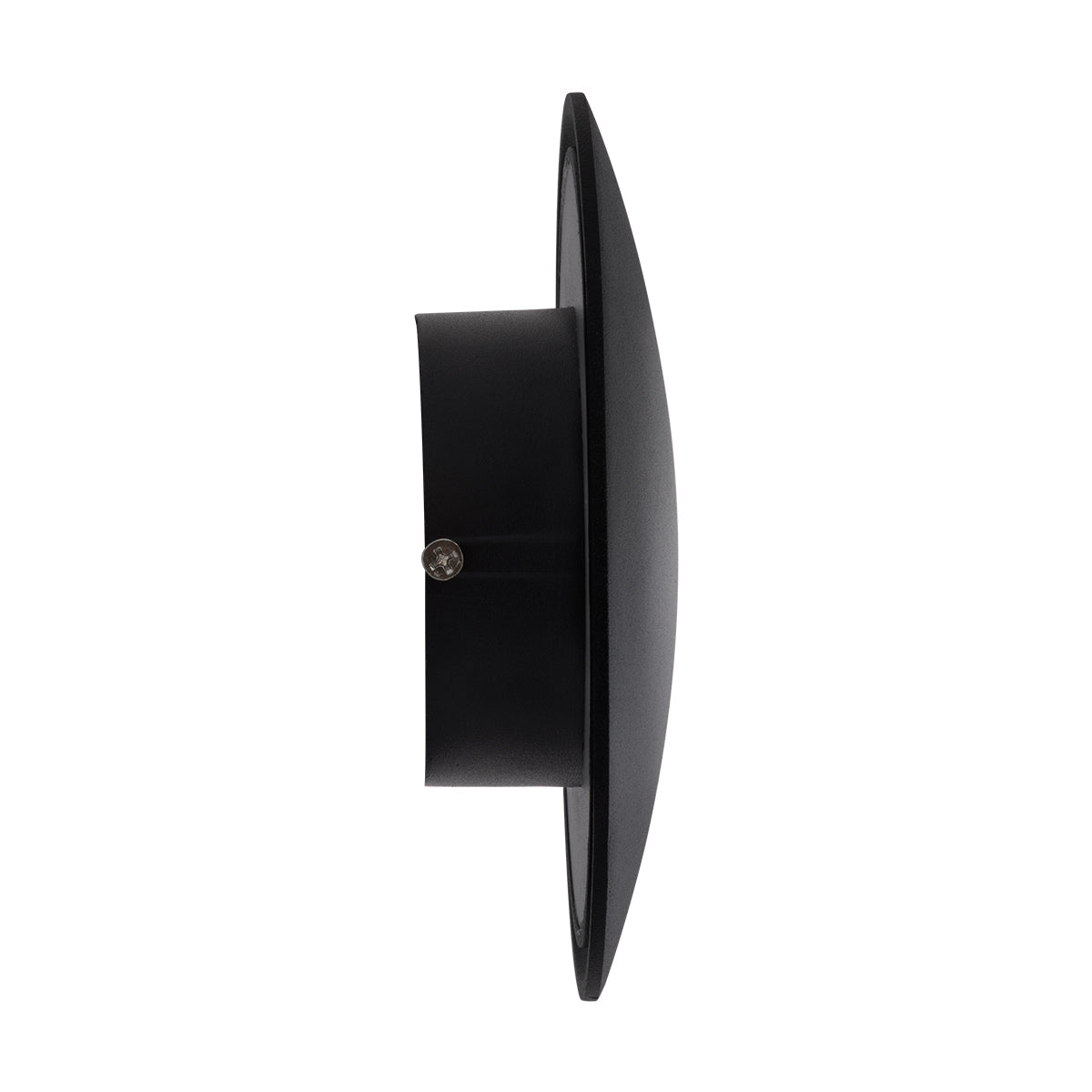 GloboStar® HELIO-R 60492 Φωτιστικό Τοίχου - Απλίκα Αρχιτεκτονικού Φωτισμού Εξωτερικού Χώρου LED 7W 840lm 120° x 360° AC 220-240V Αδιάβροχο IP65 Φ16 x Π5cm - Φυσικό Λευκό 4500K - Μαύρο - Στρόγγυλο - Bridgelux Chip - 3 Years Warranty - ledmania.gr