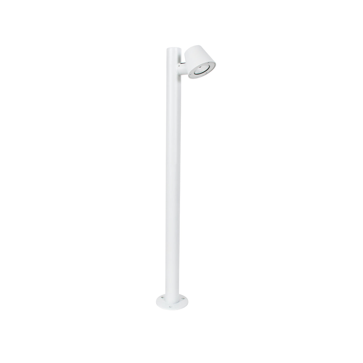 GloboStar® GARDENIA 60506 Φωτιστικό Κήπου - Κολωνάκι Αρχιτεκτονικού Φωτισμού Εξωτερικού Χώρου LED 7W 700lm 60° AC220-240V Αδιάβροχο IP65 - Σώμα Αλουμινίου & Tempered Glass - Μ12 x Π18 x Υ90cm - Θερμό Λευκό 2700K - Λευκό - Bridgelux Chip - 5 Years Warranty - ledmania.gr
