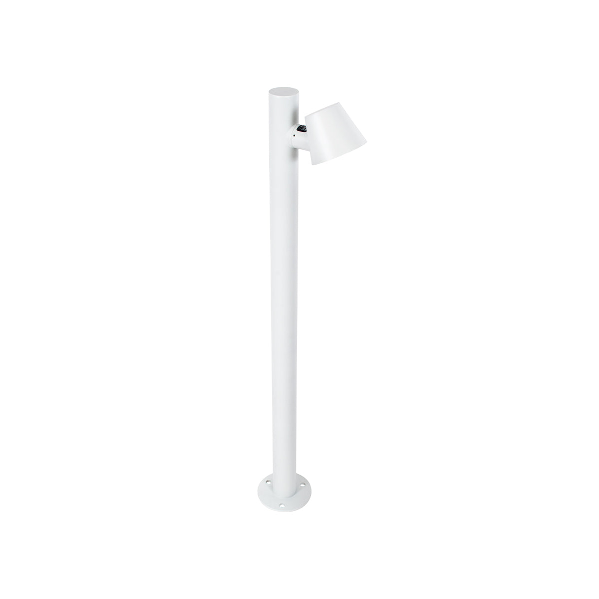 GloboStar® GARDENIA 60506 Φωτιστικό Κήπου - Κολωνάκι Αρχιτεκτονικού Φωτισμού Εξωτερικού Χώρου LED 7W 700lm 60° AC220-240V Αδιάβροχο IP65 - Σώμα Αλουμινίου & Tempered Glass - Μ12 x Π18 x Υ90cm - Θερμό Λευκό 2700K - Λευκό - Bridgelux Chip - 5 Years Warranty - ledmania.gr