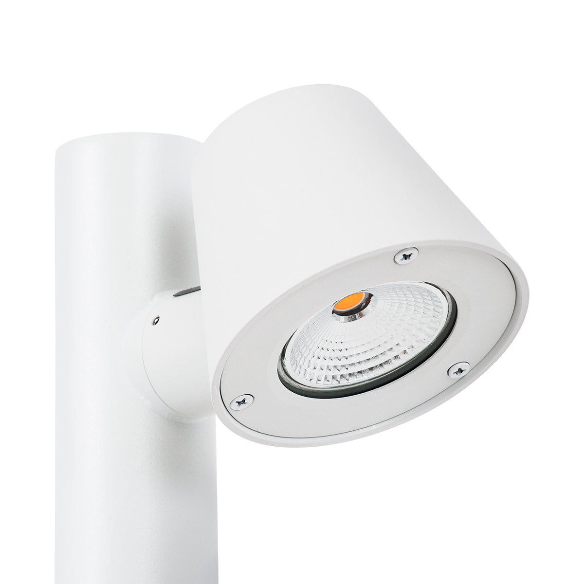 GloboStar® GARDENIA 60506 Φωτιστικό Κήπου - Κολωνάκι Αρχιτεκτονικού Φωτισμού Εξωτερικού Χώρου LED 7W 700lm 60° AC220-240V Αδιάβροχο IP65 - Σώμα Αλουμινίου & Tempered Glass - Μ12 x Π18 x Υ90cm - Θερμό Λευκό 2700K - Λευκό - Bridgelux Chip - 5 Years Warranty - ledmania.gr